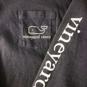 Vineyard Vines Long Sleeve Whale Print Tee